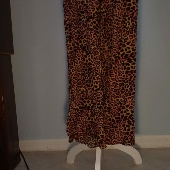 Leopard print thin strap jumpsuit - Picture 2 of 6